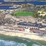 Sky view of Pacific Beach and Mssion beach with many real estate options